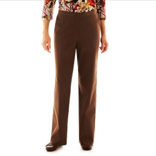 Alfred Dunner Bryce Canyon Pull On Denim Pants, Brown, Womens