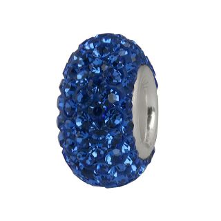 Forever Moments Blue Crystal Pavé Bead, Womens