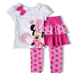Disney Pink Minnie Mouse Skirt Set   Girls 2 10, Girls
