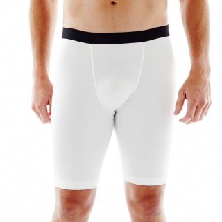 Xersion Compression Shorts, White, Mens