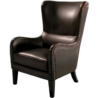 Lorenzo Wing Chair, Brown