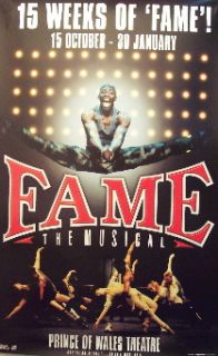 Fame   the Musical (London Theatre   Special Extened Run Poster)