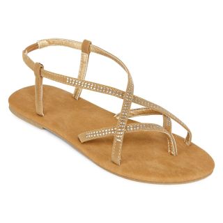 Totes Strappy Sandals, Tan, Womens