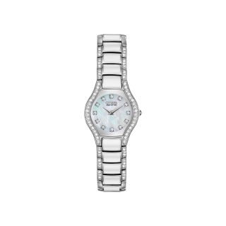 Citizen Eco Drive Normandie Womens Crystal Accent White Watch EW9870 81D