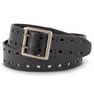 RELIC Double Prong Perforated Belt, N Blk, Womens