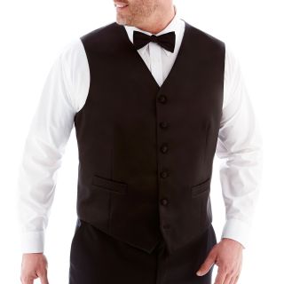 Stafford Tuxedo Vest  Big and Tall, Black, Mens