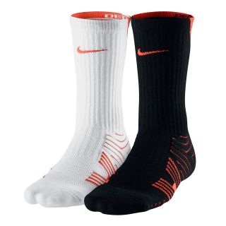 Nike 2 pk. Performance Cushioned Football Crew Socks, Orange, Mens