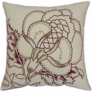 Waverly Imperial Dress Brick Embroidered Pillow