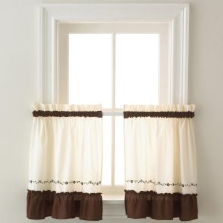 Jayden Rod Pocket Window Tiers, Chocolate (Brown)