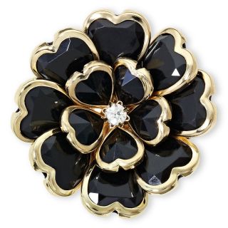 MIXIT Mixit Jet Black Bloomin Cute Stretch Ring