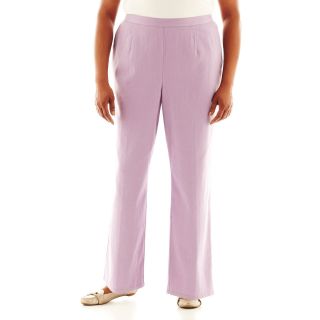 Alfred Dunner Dover Cliffs Pull On Pants   Plus, Lilac, Womens