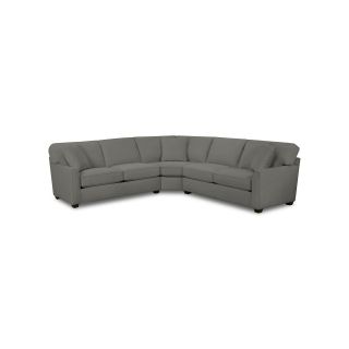 Possibilities Sharkfin Arm 3 pc. Left Arm Sofa Sectional, Raven