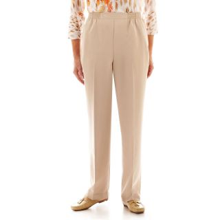 Alfred Dunner Tuscan Sunset Pull On Pants, Tan, Womens