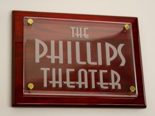 NEW Personalized Theater Plaque