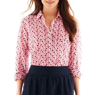 Silk Cotton Blend Shirt, Pink