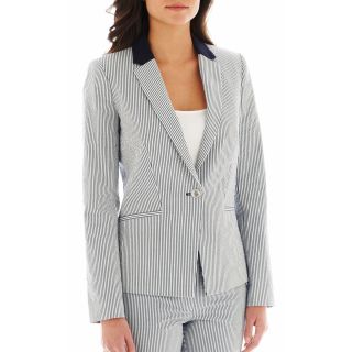 Mng By Mango Seersucker Jacket, White, Womens