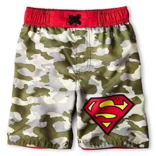 Superman Camo Swim Trunks   Boys 12m 6y, Boys