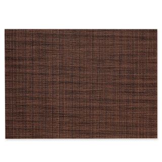 Textiline Tweed Placemat Set of 4, Chocolate (Brown)
