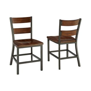 Cabin Creek Set of 2 Side Chairs, Mulistep Chestnut