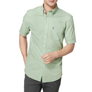 Arrow Hamilton Short Sleeve Poplin Shirt, Green, Mens