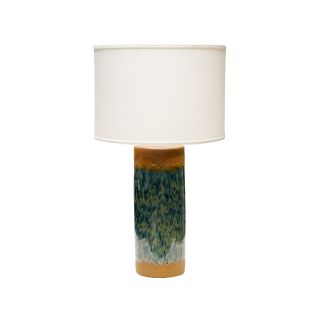 Ceramic Cylinder Table Lamp, Desert Sky