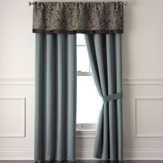 ROYAL VELVET Lourdes Window Coverings, Blue/Brown
