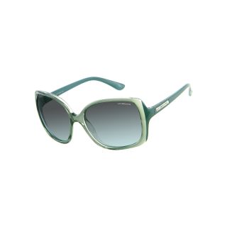 LIZ CLAIBORNE Hustle Square Sunglasses, Green, Womens