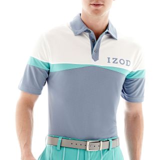 Izod Pieced Polo, Blue, Mens