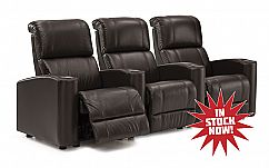 Curved Rows Palliser Cyclone Home Theater Seats, Quick Ship, Brown,