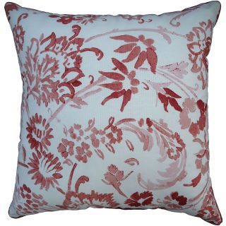LIZ CLAIBORNE Eden Decorative Pillow with Down Alternative Fill, Coral