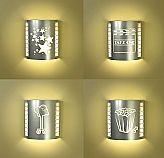 Four or More Silver Home Theater Sconces (with Filmstrips)