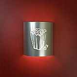 Popcorn Theater Silver Sconce (without filmstrip)