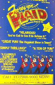 Forever Plaid (Original Theatre Window Card)