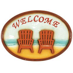 Welcome Sign with Beach Theme