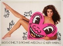 Brooke Shields by Richard Avedon and Keith Haring