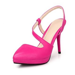 Faux Leather Womens Stiletto Heel Platform Sandals Shoes(More Colors)