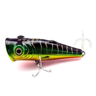Hard Bait Popper 65mm 8g Water Surface Fishing Lure Green