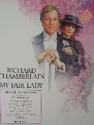 My Fair Lady   Richard Chamberlain (Original Theatre Window Card)