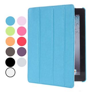 Weaving Grain PU Leather Case for iPad 2 and the New iPad (Assorted Colors)