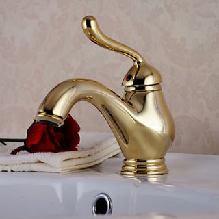 Traditional Centerset Single Handle Brass Bathroom Sink Faucet
