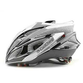 CoolChange 25 Vents SilveryBlack EPS Integrally molded Cycling Unibody Helmet