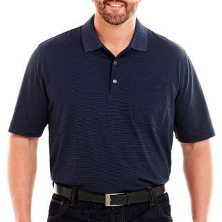 Van Heusen Feeder Striped Polo Shirt Big and Tall, Blue/Black, Mens