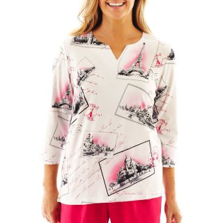 Alfred Dunner Letters From Paris Eiffel Tower Scene   Petite, Womens