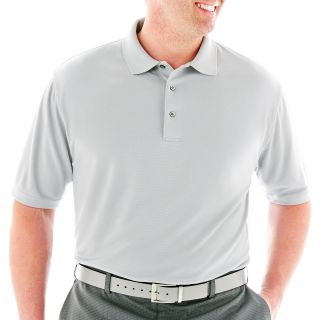 Pga Tour Solid Double Knit Polo Big and Tall, Sleet, Mens