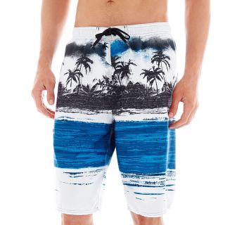 Burnside Island Hopper Swim Trunks, Blue, Mens