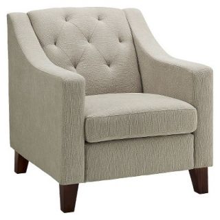 Accent Chair Upholstered Chair Tufted Chair   Taupe