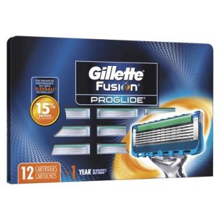 Gillette Fusion ProGlide Manual Mens Razor Blade Refills 12 Count