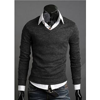 New Fashion Best Selling Spring Multi Color Sweater Slim V Neck Basic Sweater Male Thin Sweater Mens Clothing