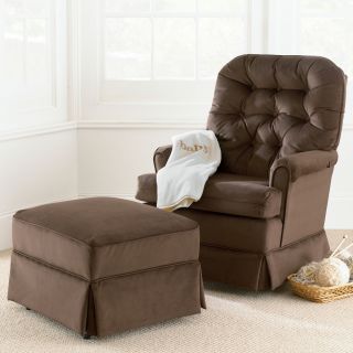 Best Chairs, Inc. Chloe Rocker or Ottoman, Sage