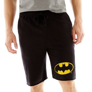 Batman French Terry Lounge Shorts, Black, Mens